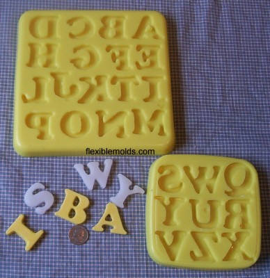Alphabet Mold- Capital- Soap & Candle Mold