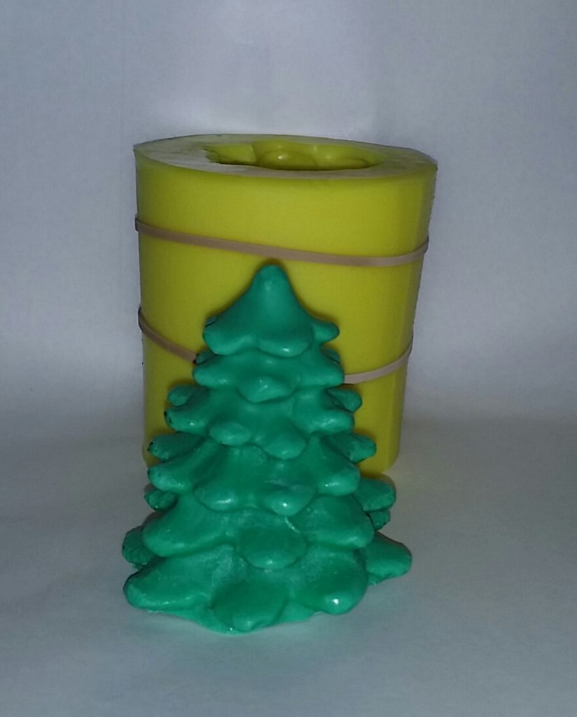 3″ Tree & Candle Mold