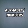 Alphabet/Numbers